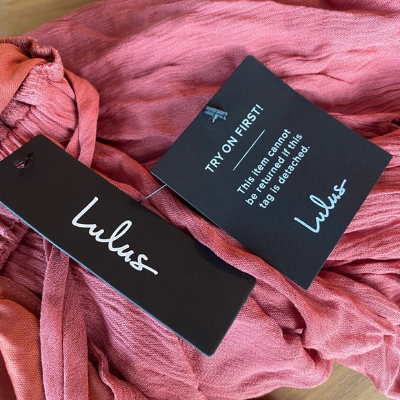 Lulu’s Rusty Rose Lost in Paradise Size XS Maxi Dress NWT - Picture 8 of 10